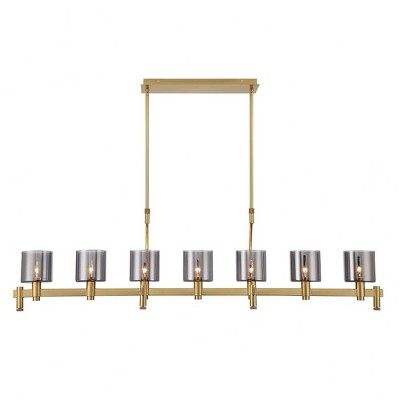 Eurofase Lighting Decato 7 - Light Chandelier in  Brushed Gold