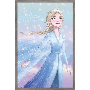 Trends International Disney Frozen - Elsa Glance Framed Wall Poster Prints - 1 of 4