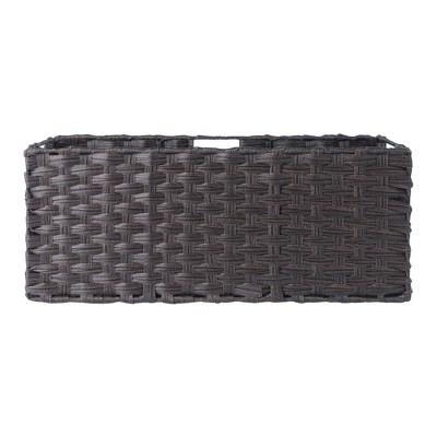 Melanie Chocolate Woven Polypropylene Foldable Basket Set