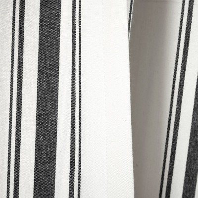 Lush Decor Farmhouse Stripe Window Curtain Panel - Thumbnail 4
