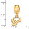 Black Bow Jewelry 14k Yellow Gold Plated Sterling Silver South Florida Bulls NCAA Bead Charm - 2 of 3