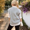 Anna-Kaci Women's Cable Knit Sweater Vest V-Neck Sleeveless Pullover Top - 3 of 4