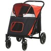 PawHut One-Click Foldable Large Doggy Stroller for Medium Dogs & Large Dogs, Pet Stroller with Storage, Dog Accessories, Dog Walking Stroller - 4 of 4