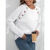 Women’s Casual Leopard Print Knitted Pullover Sweaters Long Sleeve Crew Neck Jumper Tops - 3 of 4