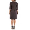 24seven Comfort Apparel Fit and Flare Plus Size Dress - 3 of 4