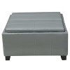 Modern Contemporary Altay Velvet Storage Ottoman with Fabric-Christopher Knight Home - 2 of 4