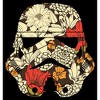 Girl's Star Wars Cute Retro Floral Stormtrooper Helmet Crop T-Shirt - 2 of 3