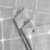 Modern Farmhouse Shower Curtain Set, Grey Boho Shower Curtains for Bathroom Decor, Vintage Rustic Thick Linen Fabric - 4 of 4