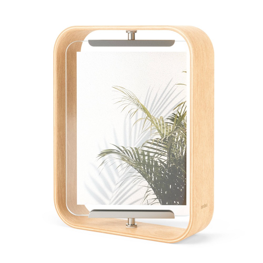 Photos - Photo Frame / Album Umbra 5"x7" Bellwood Picture Frame Natural: Beechwood, Double-Sided, Adjus 