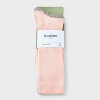 Men's 2pk Casual Crew Socks - Goodfellow & Co™ Light Pink 6-12 - 2 of 3
