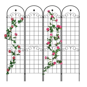 2 Pack Metal Garden Trellis, Rose Climbing Trellis 86'' X 40'' Rustproof Plant Support Rose Trellis Netting Trellis, Flower Trellis-Cuddlewood - 1 of 4