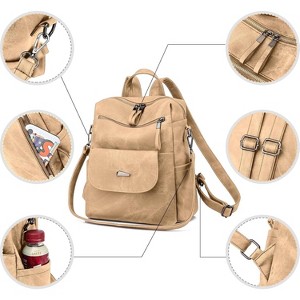 Narwey Backpack Purse for Women, PU Leather Backpack Purse  display picture 3