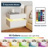 Resenkos Floating Nightstand, 2 Drawers for Bedroom, Living Room, Study, White - 2 of 4
