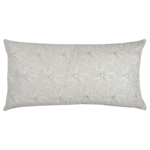 Rizzy Home Geometric Throw Pillow Gray Target