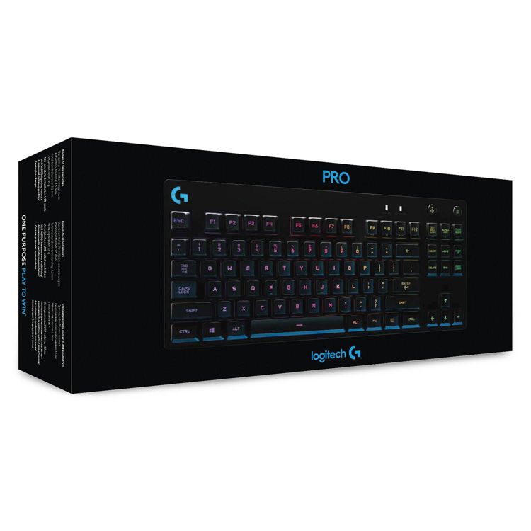 Logitech Pro Mechanical Gaming Keyboard for PC: TKL, RGB Lighting, Micro USB Connection, 2 of 11