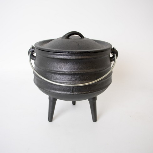 Lehman's Campfire Cooking Kettle Pot - Cast Iron Potje Dutch Oven With ...