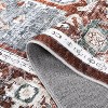 Whizmax Printed Vintage Area Rug, Non Slip Ultra Thin Low Pile Indoor Floor Carpet - 3 of 4