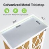Potting Bench Outdoor Cabinet with Metal Tabletop, Wooden Storage Cabinets Weatherproof for Outside, Planting Work Benches - 3 of 4