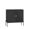 NicBex 37"/48.89" Modern 2-Door Sideboard,Kitchen Storage Cabinets with Drawers for Kitchen and Dining Room,Black - 2 of 4