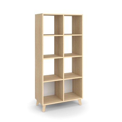 66" High Modern Cube Bookcase Teak - HON BASYX