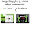 Big Dot of Happiness Zombie Zone - Bar Bingo Cards and Markers - Halloween or Birthday Zombie Crawl Party Bingo Game - Set of 18 - 3 of 4