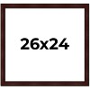 PosterPalooza | Photo Size Distressed Brown Picture Frame - UV Acrylic, Foam Board Backing, Hanging Hardware - 2 of 4