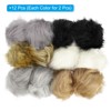 Unique Bargains Fluffy Soft Elastic Faux Fur Pom Poms for Hats Scarves Gloves 12 Pcs - 3 of 4