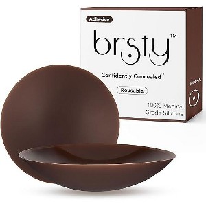 Silicone Nipple Covers for Women, Reusable Sticky Adhesive Breast Petals, One Size Fits Most Breathable Silicon Nipple Pasties - 1 of 4