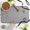 Bone Dry Large Gray Stripe Embroidered Paw Pet Mat - 4 of 4