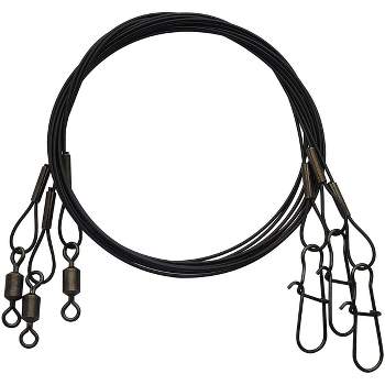 Eagle Claw Fishing Heavy Duty Black 9 Wire Leaders 3-pack - 30 Lb Test :  Target