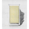 Bacati - Ikat Yellow Giraffe Muslin 100 percent Cotton Universal Baby US Standard Crib or Toddler Bed Fitted Sheet - 3 of 4
