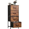 Dresser 4-Drawer Fabric Storage Tower Organizer for Bedroom, Hallway, Entryway, Closets with Steel Frame, Wood Top, Easy Pull Handle - 2 of 4