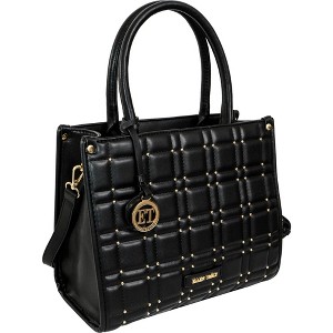Ellen Tracy Studded Smooth Quilted Satchel - 1 of 4