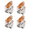 Saro Lifestyle Luxe Quartz Napkin Ring (Set of 4), Brown - 2 of 3