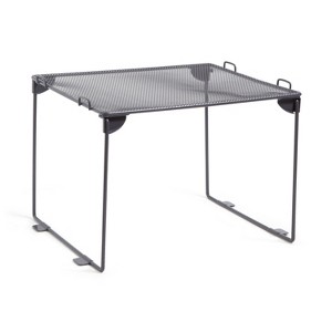 U Brands 8" Mesh Locker Shelf Dusty Black - 1 of 4