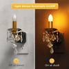 DORESshop LED Night Light Plug in Wall, Amber 1W Candle Pendant Nightlight with Crystal Drop, Dimmable Light Night for Hallway, Kids Bedroom - 2 of 4