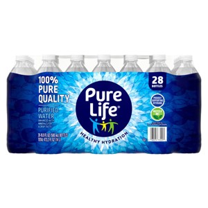 Pure Life Purified Water - 28pk/16.9 fl oz Bottles - 1 of 4