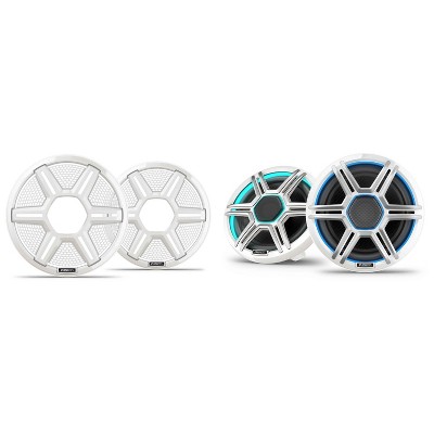 Garmin Fusion Apollo AP-FL77SPW 7.7" LED Marine Speakers Sport Grills, White, Pair with Garmin Fusion Apollo 010-13291-11 7.7" Sport Grills, Mesh W...