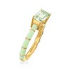 Ross-Simons 1.70 Carat Prasiolite Ring With Green Enamel in 18kt Gold Over Sterling - 3 of 4