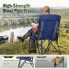 Captiva Designs Heavy Duty XL Camping Chair with Headrest, Cup Holder & Side Pocket, 500 lbs Capacity - 2 of 4