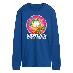 Men's - Garfield - Santas Little Helpers Long Sleeve Graphic T-Shirt - 1 of 4