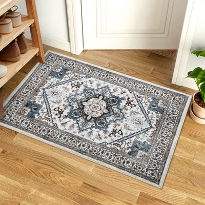 Area Rugs Washable Rug Boho Vintage Rugs Non-Slip Rugs for Living Room Bedroom