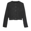 LASCANA Women's Round Neckline Tweed Jacket Solid - image 4 of 4