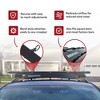 Yakima WindShield 46 Inch Sleek Versatile Design Aerodynamic Efficient Universal Steel Fairing with Band Style Attachment, Black - 2 of 4