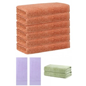 REGALWOVEN Striped Soft Absorbent Bathroom Cotton Towel Set 3 Pcs - 1 of 4