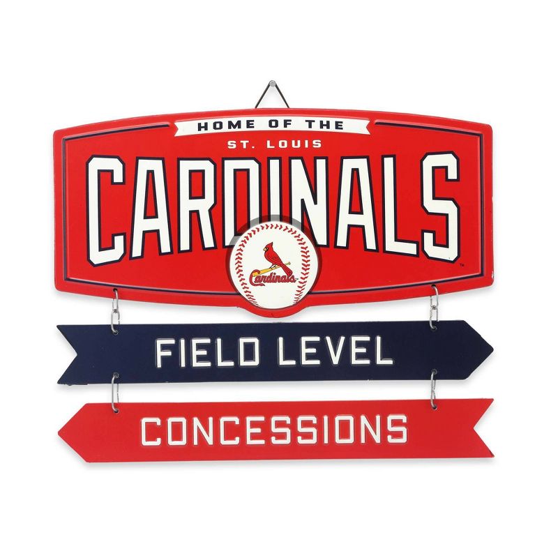 MLB St. Louis Cardinals Baseball Field Metal Panel, 1 of 6