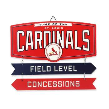 MLB St. Louis Cardinals Baseball Field Metal Panel
