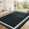 Area Rug for Living Room Scalloped Border Rug Washable Rugs Non Slip Stain Resistant - 2 of 4