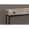 Laminate Console Table with Storage Drawer & Metal Frame for Entryway, Living Room & Bedroom - 3 of 4