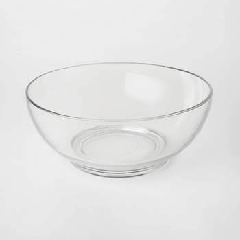 Giant Clear Plastic Cocktail Pedestal Bowl 7 1/2in x 9in
